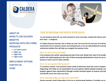 Tablet Screenshot of calderabiz.com